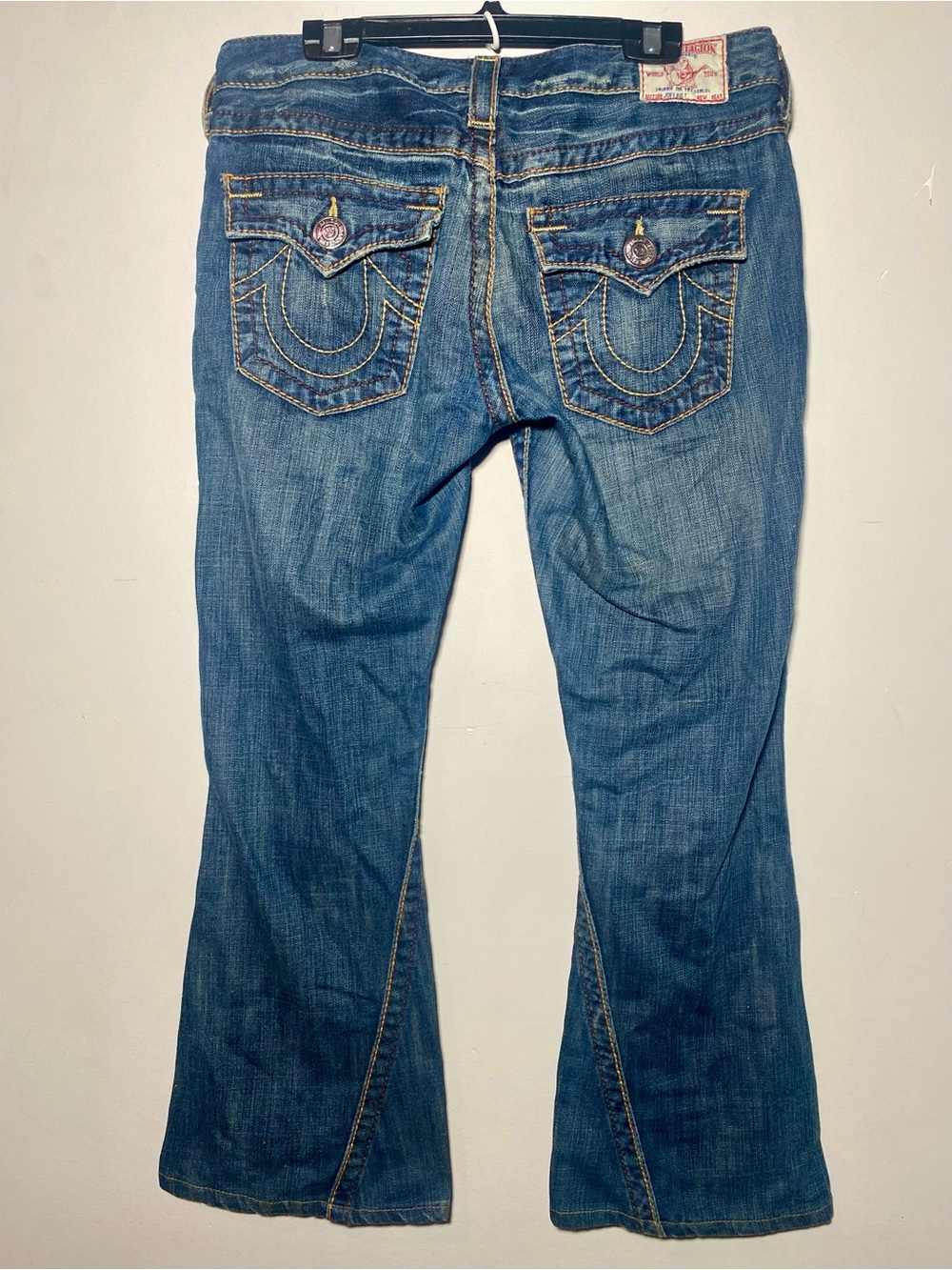 True Religion Vintage Joey Twisted Seam Flare Jeans Medium Wash